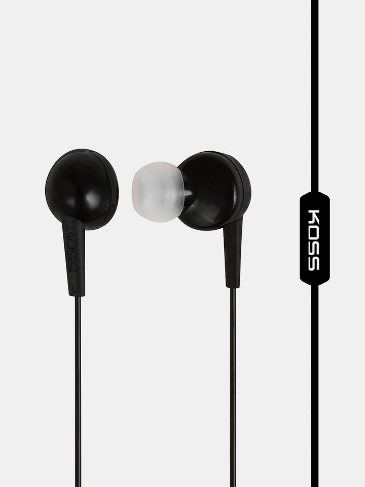 Koss KEB6i - In-Ear-Kopfhörer mit eingebautem Mikrofon und Fernbedienung - Schwarz
