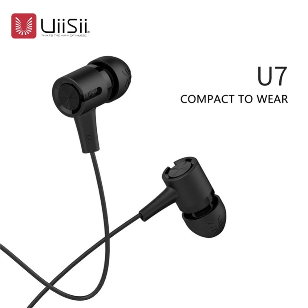 UiiSii U7 - Écouteurs intra-auriculaires Hi-Res Heavy bass
